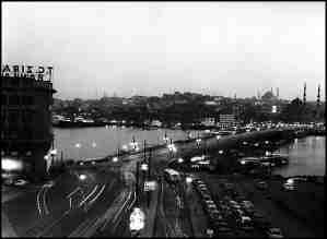 Στα 1950 -  Η γέφυρα του Γαλατά.
