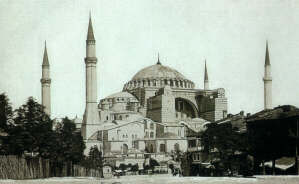 Ο Ναός της του θεού Σοφίας στην Κωνσταντινούπολη.
